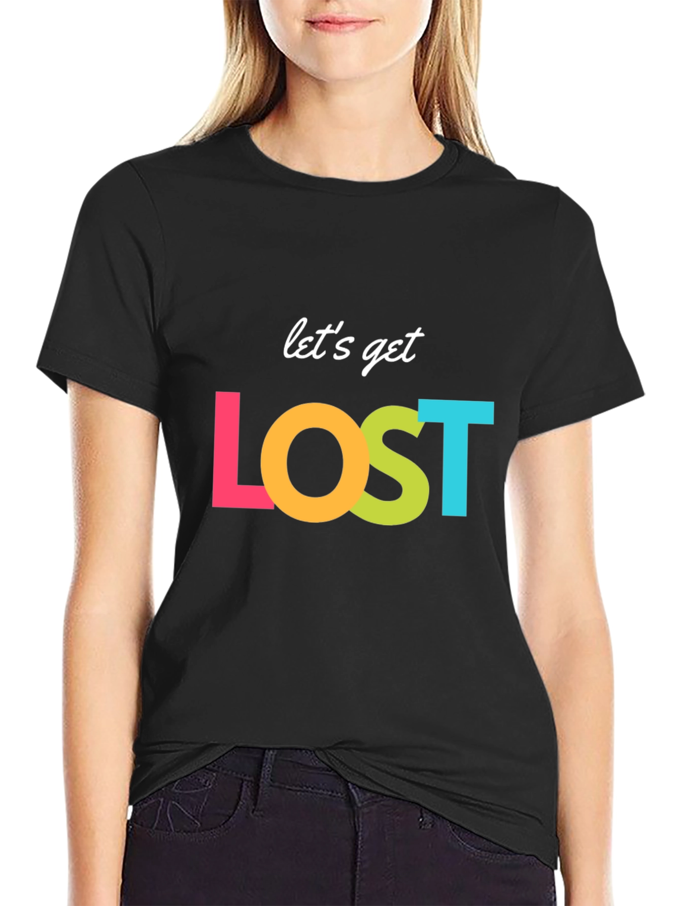 Lets Get Lost Graphic T-Shirt - Stylish Adventure Tee
