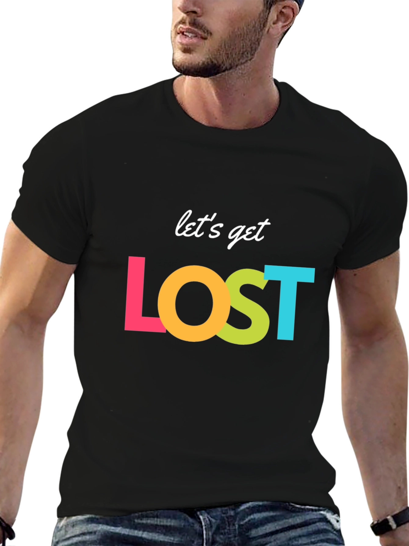 Lets Get Lost Graphic T-Shirt - Stylish Adventure Tee