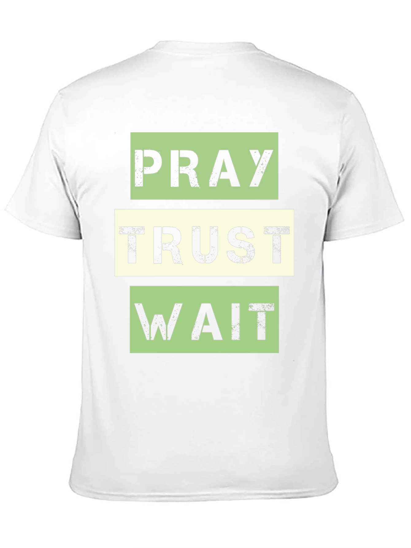 Pray Trust Wait Graphic Tee - Inspirational T-Shirt