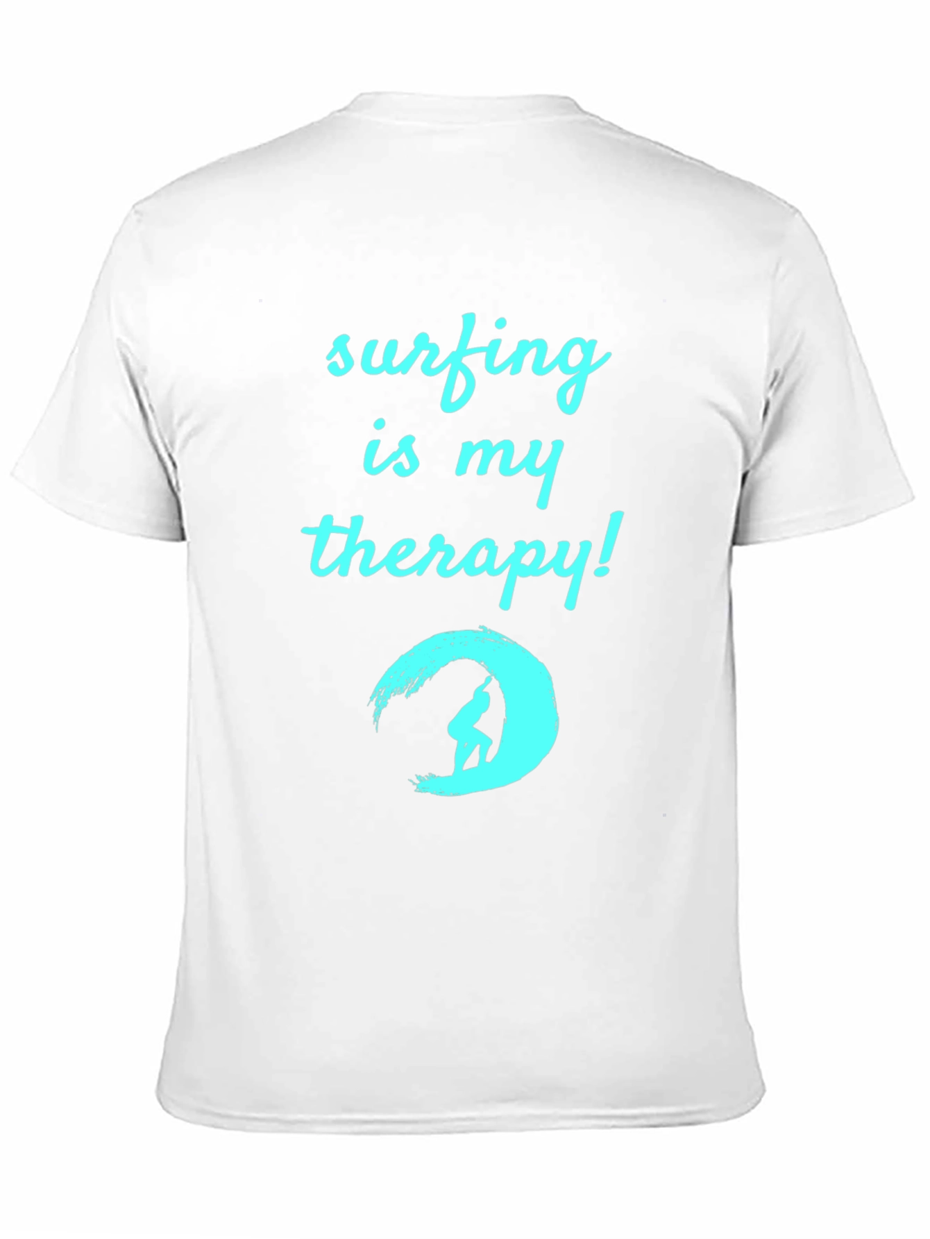 Surfing is My Therapy T-Shirt - Black Surf Tee