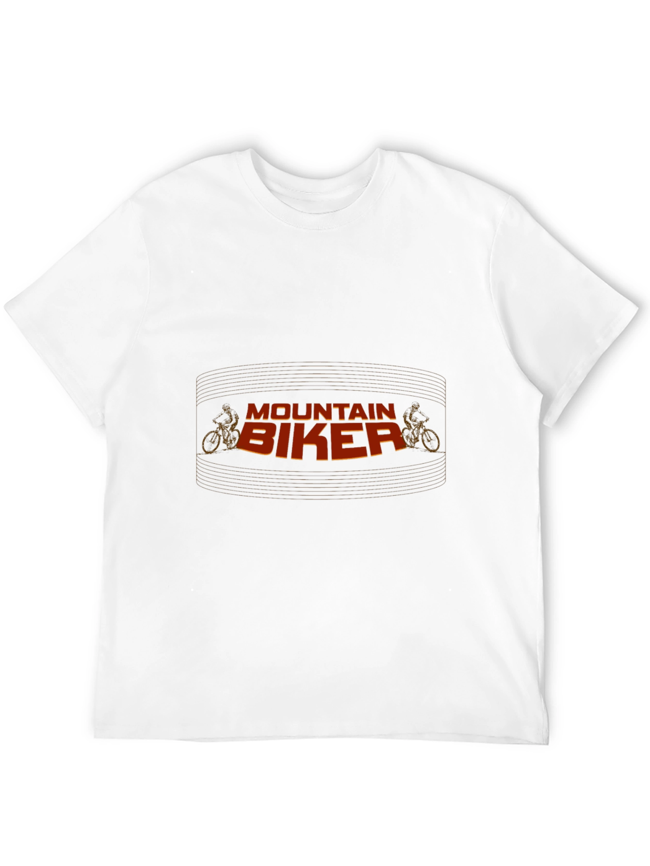 Mountain Biker Graphic Tee - Black Cotton T-Shirt