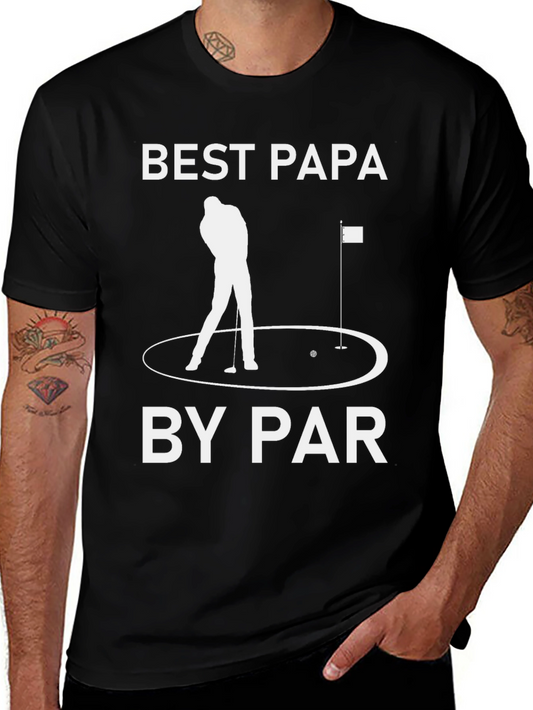 Best Papa by Par Golf T-Shirt - Fathers Day