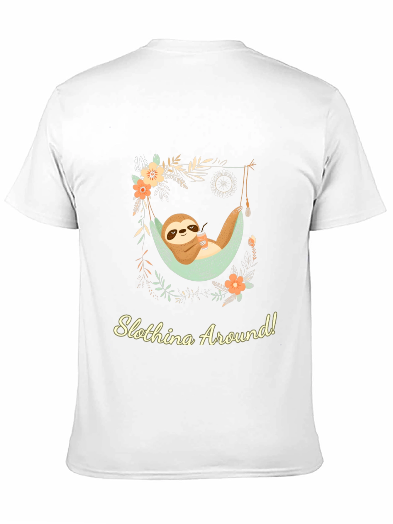 Slothina Around Black T-Shirt