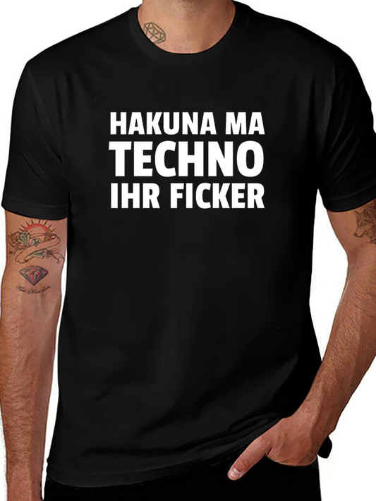 Hakuna Ma Techno Black T-Shirt
