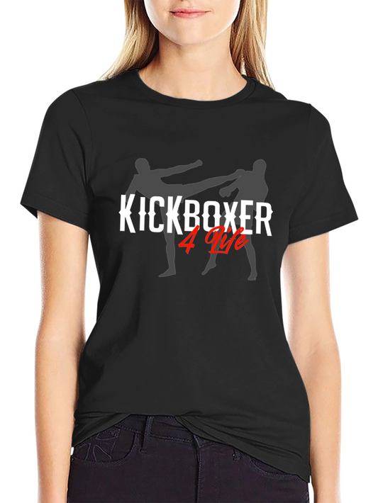 Kickboxer 4 Life Graphic Tee - Black Martial Arts T-Shirt