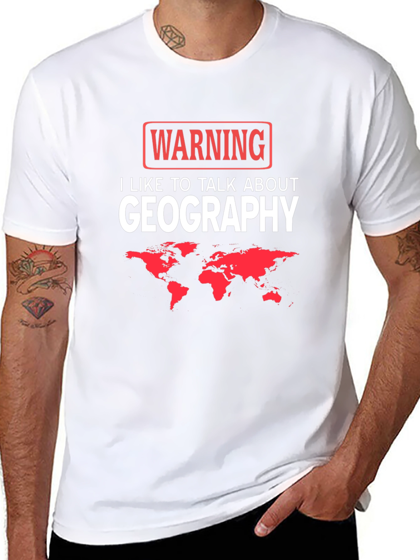 Geography Lover T-Shirt - Warning Design