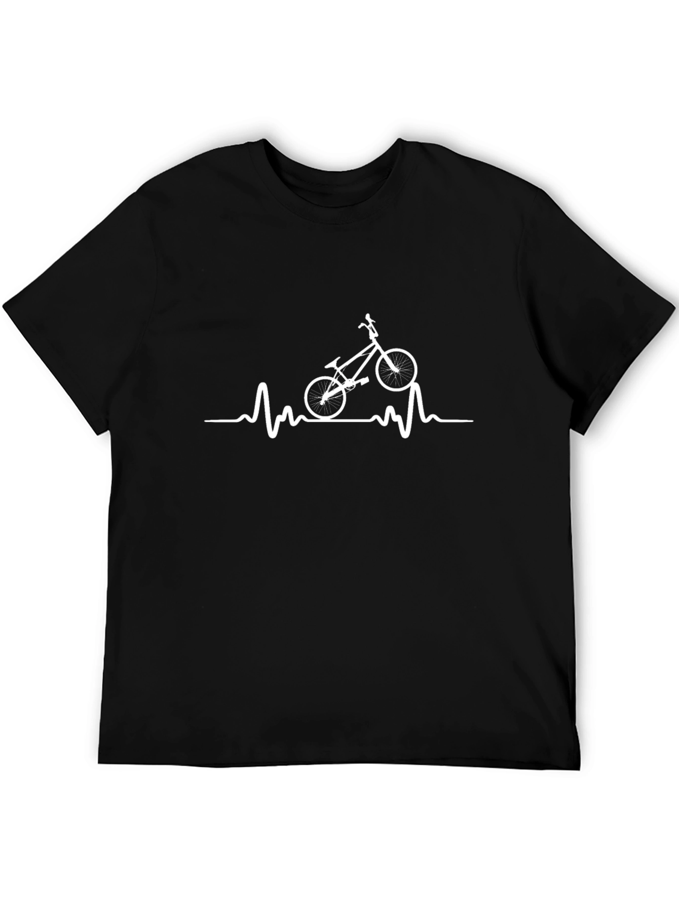 Cycling Heartbeat T-Shirt - Bikers Passion