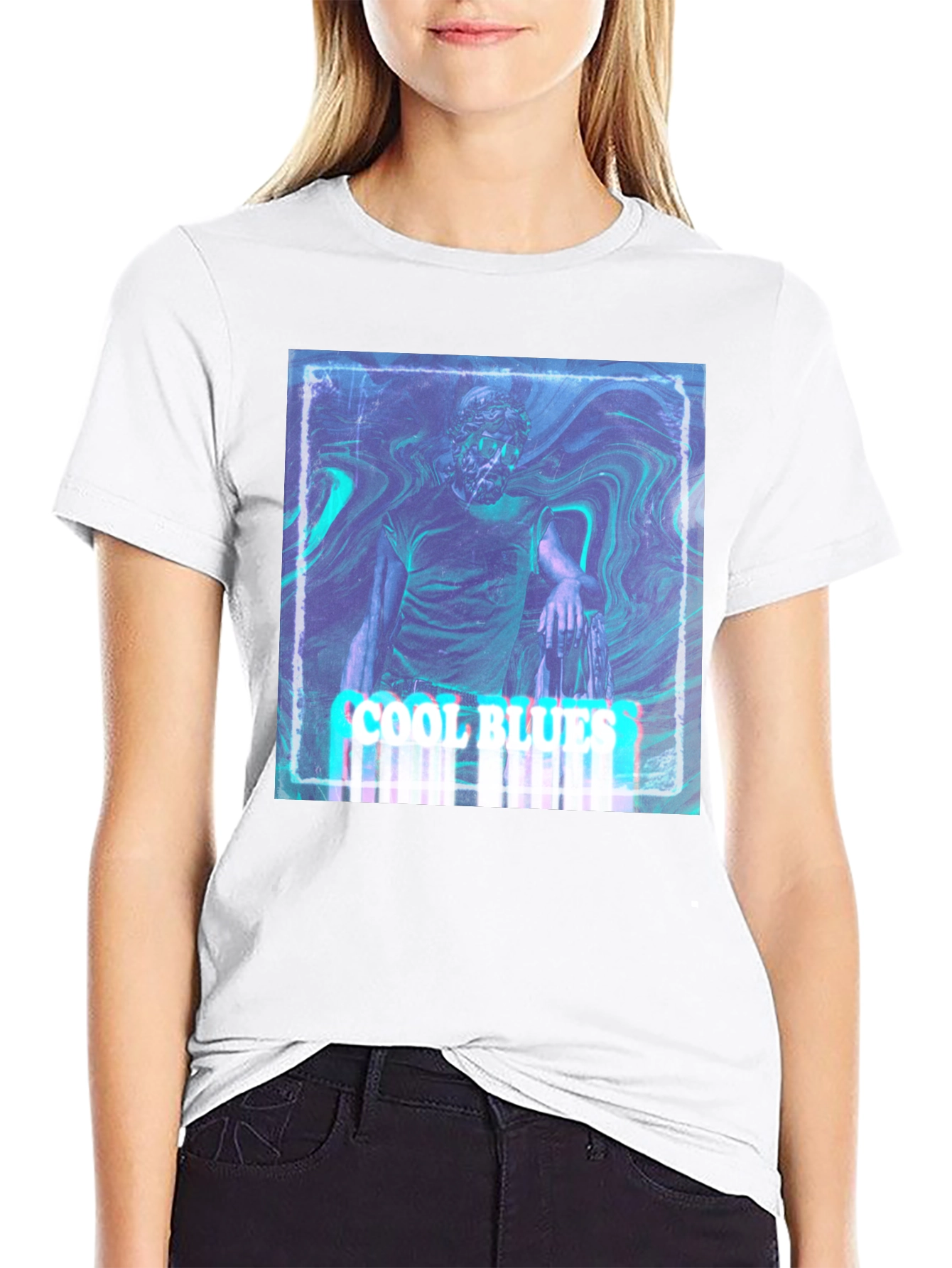 Cool Blues Graphic T-Shirt