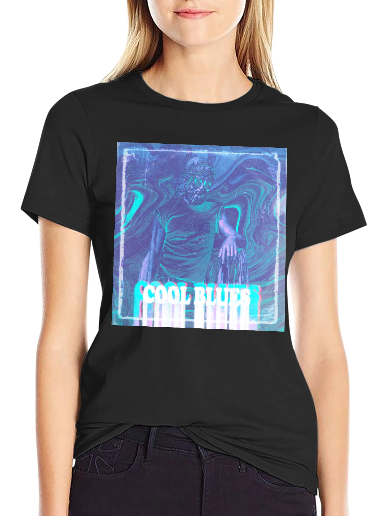 Cool Blues Graphic T-Shirt