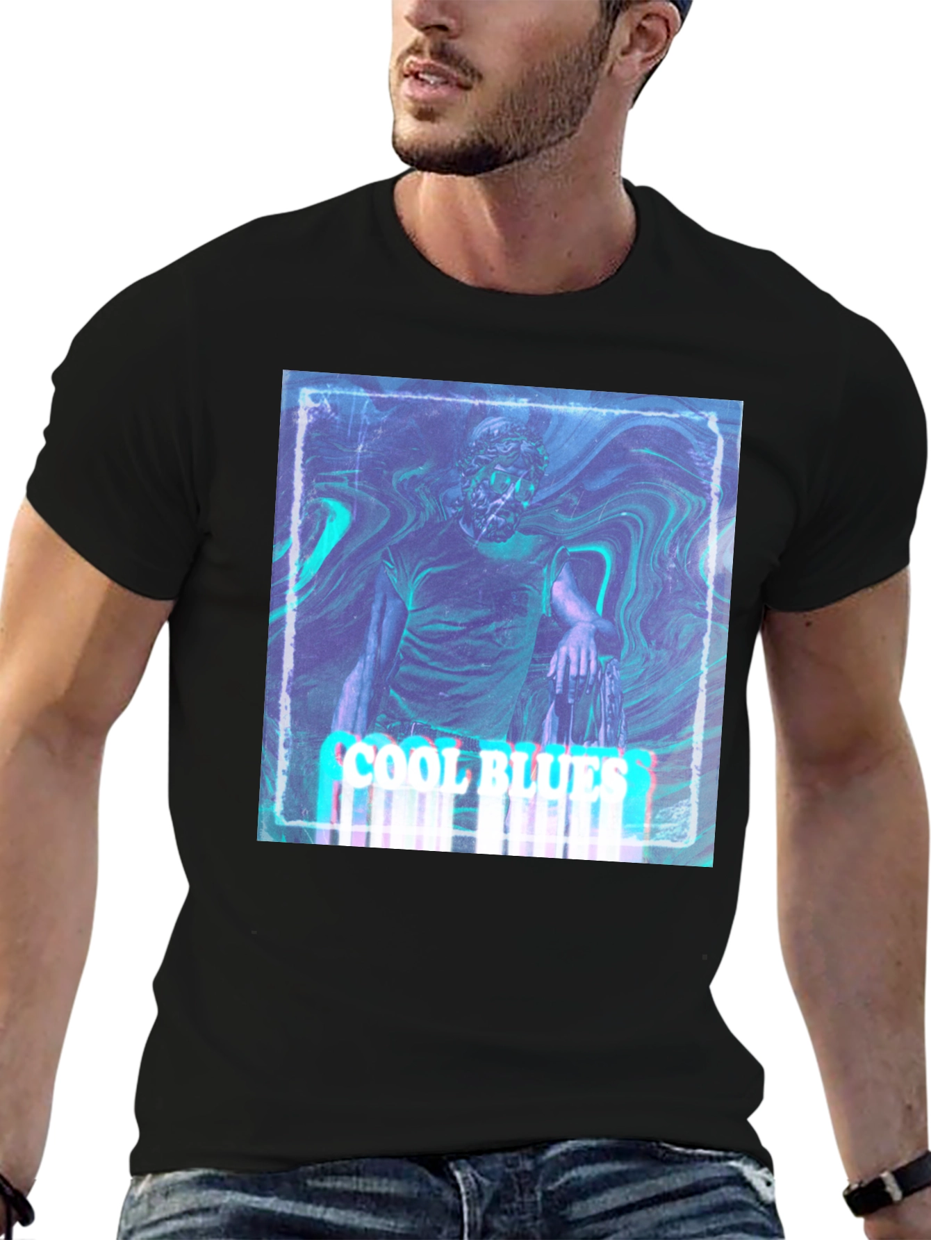 Cool Blues Graphic T-Shirt