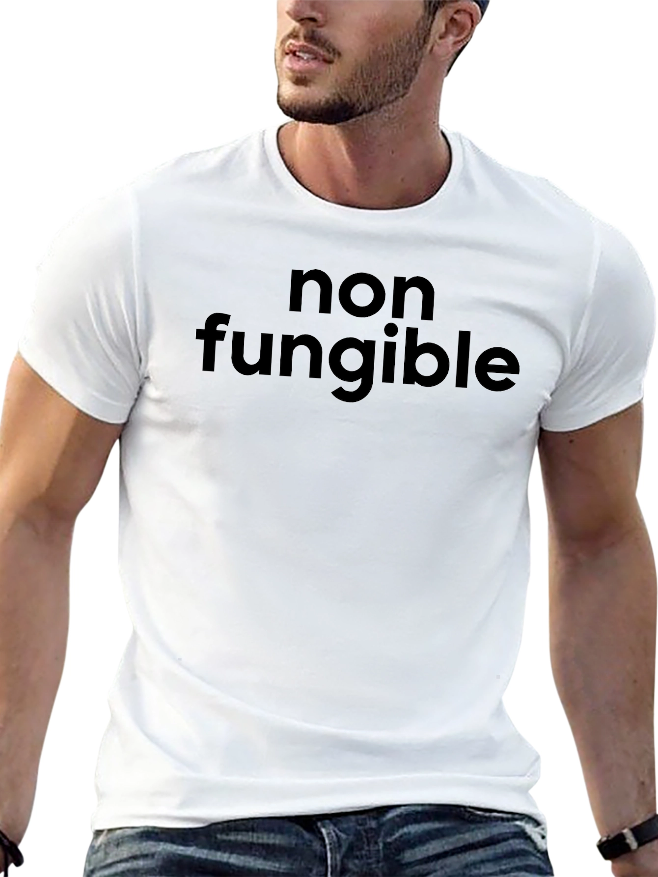 Non-Fungible Black T-Shirt - Modern Crypto Style