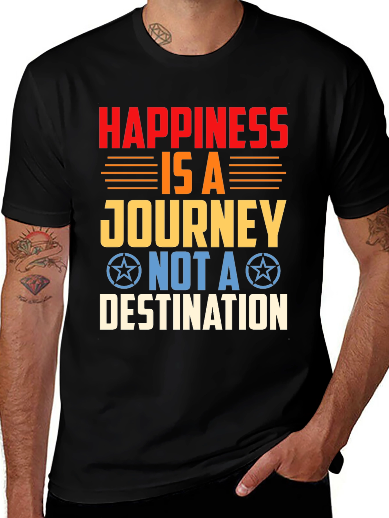 Happiness is a Journey Graphic T-Shirt