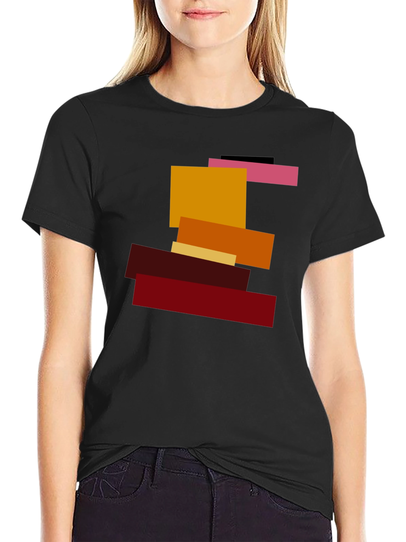 Abstract Block Tee - Modern Art T-Shirt