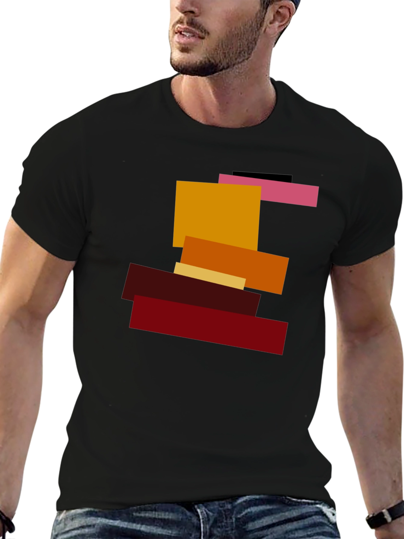 Abstract Block Tee - Modern Art T-Shirt