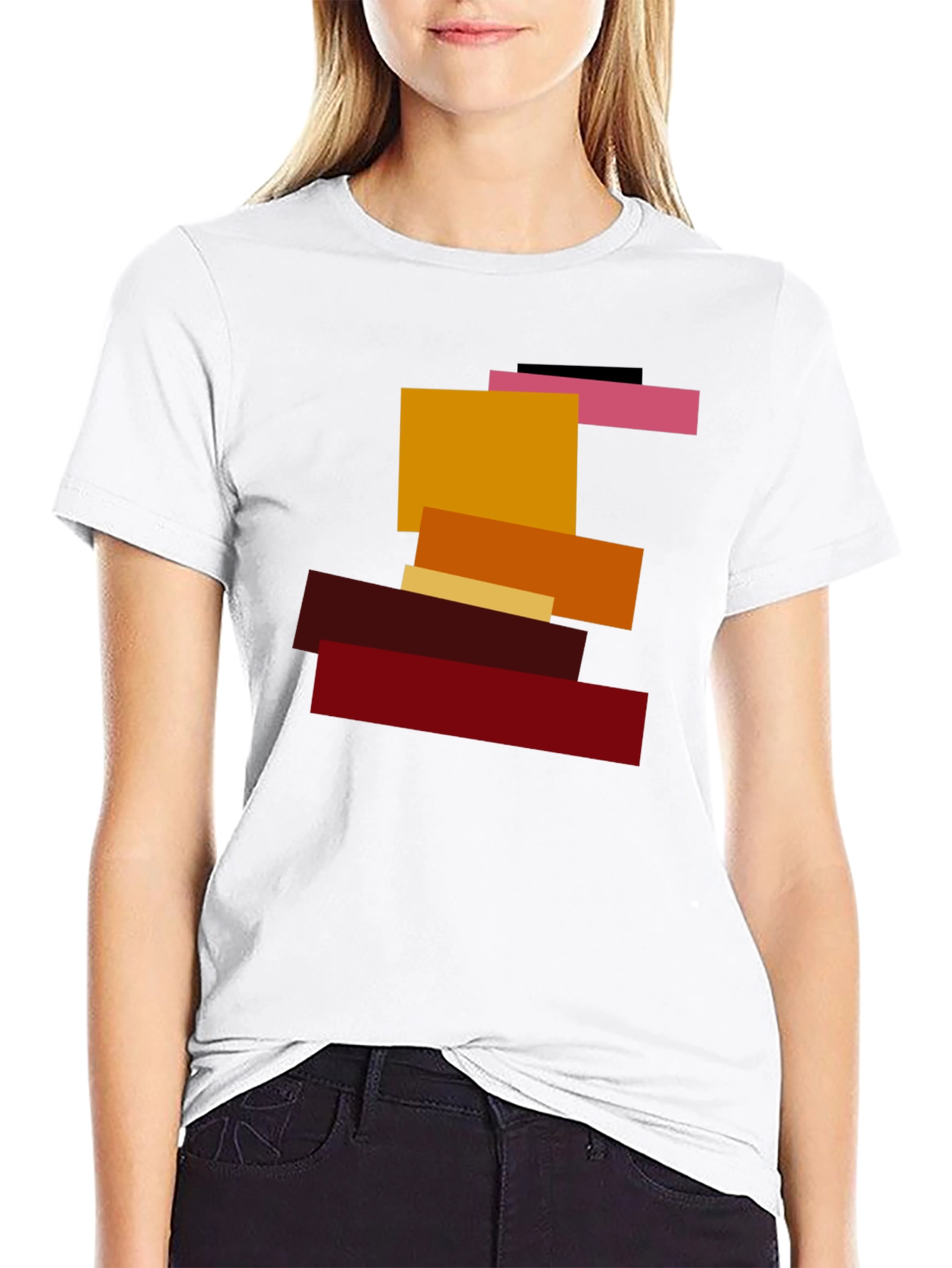 Abstract Block Tee - Modern Art T-Shirt