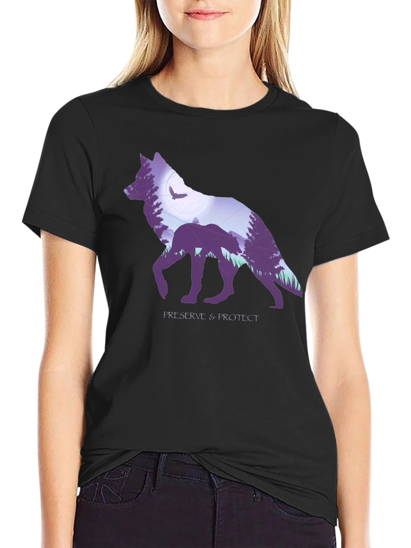 Wolf Graphic T-Shirt - Preserve & Protect