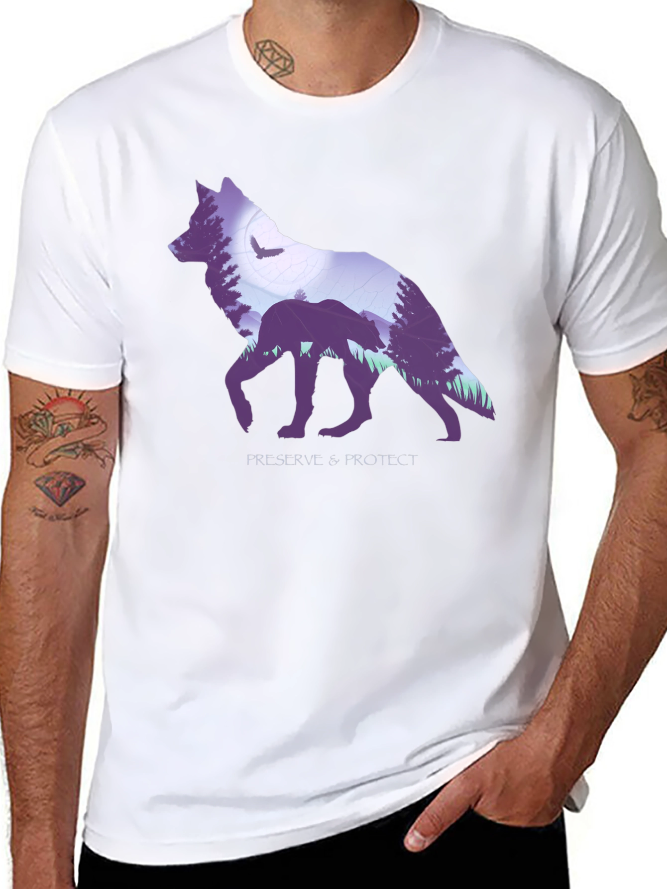 Wolf Graphic T-Shirt - Preserve & Protect