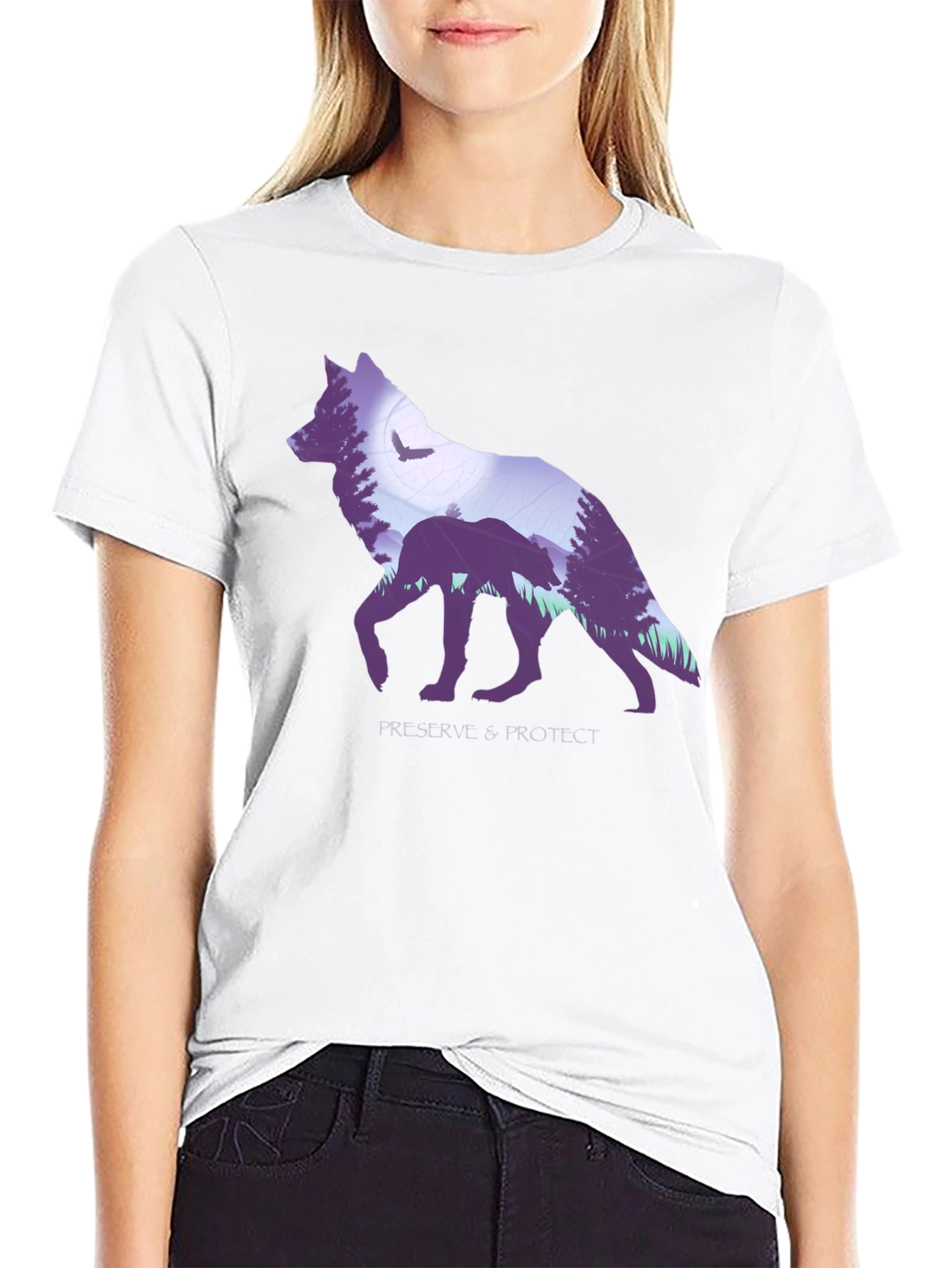 Wolf Graphic T-Shirt - Preserve & Protect