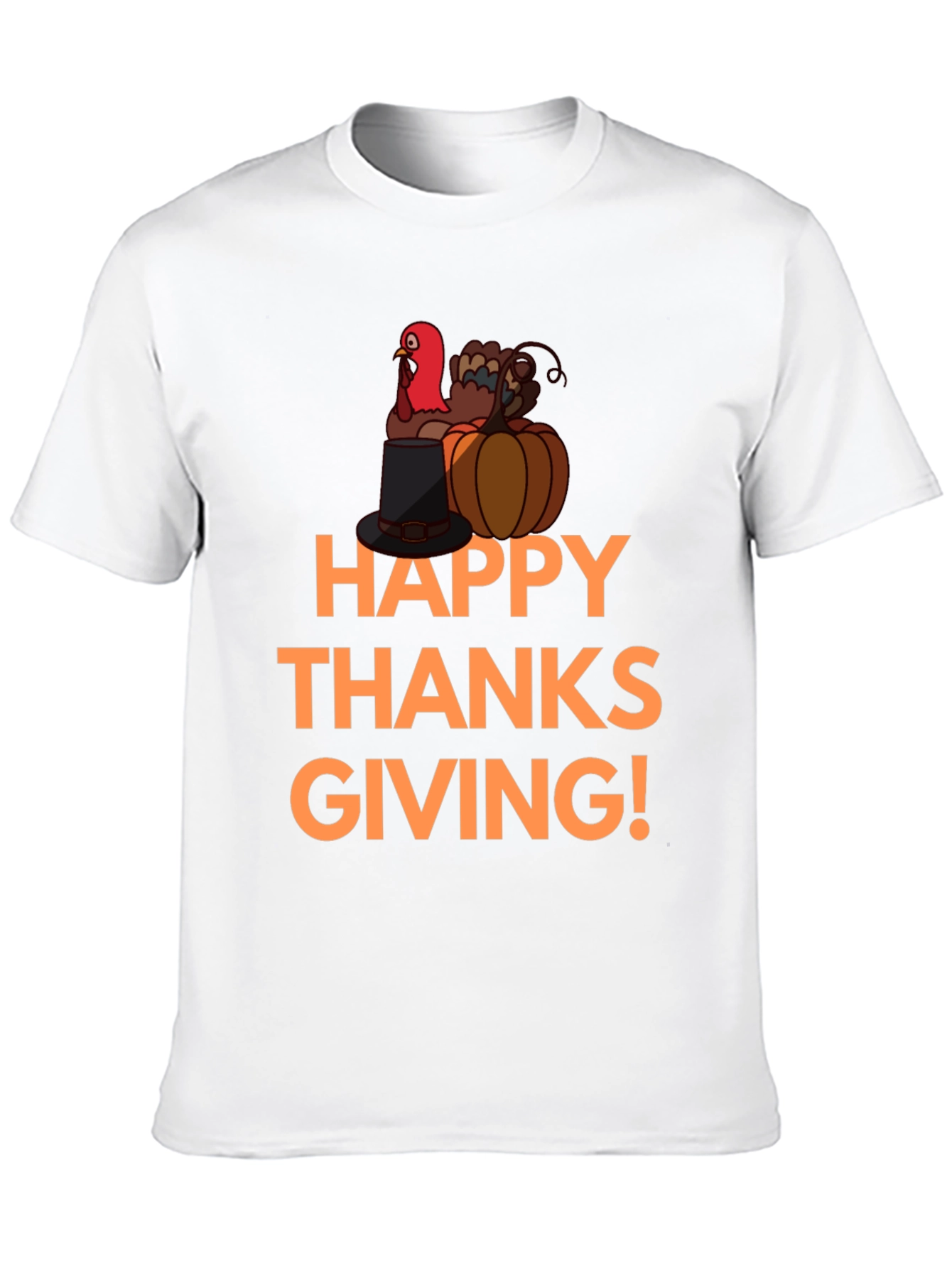 Happy Thanksgiving Turkey Graphic T-Shirt