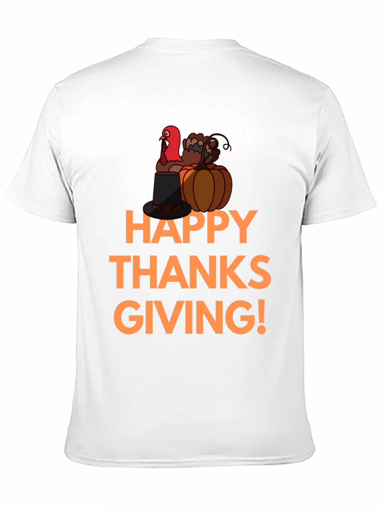 Happy Thanksgiving Turkey Graphic T-Shirt
