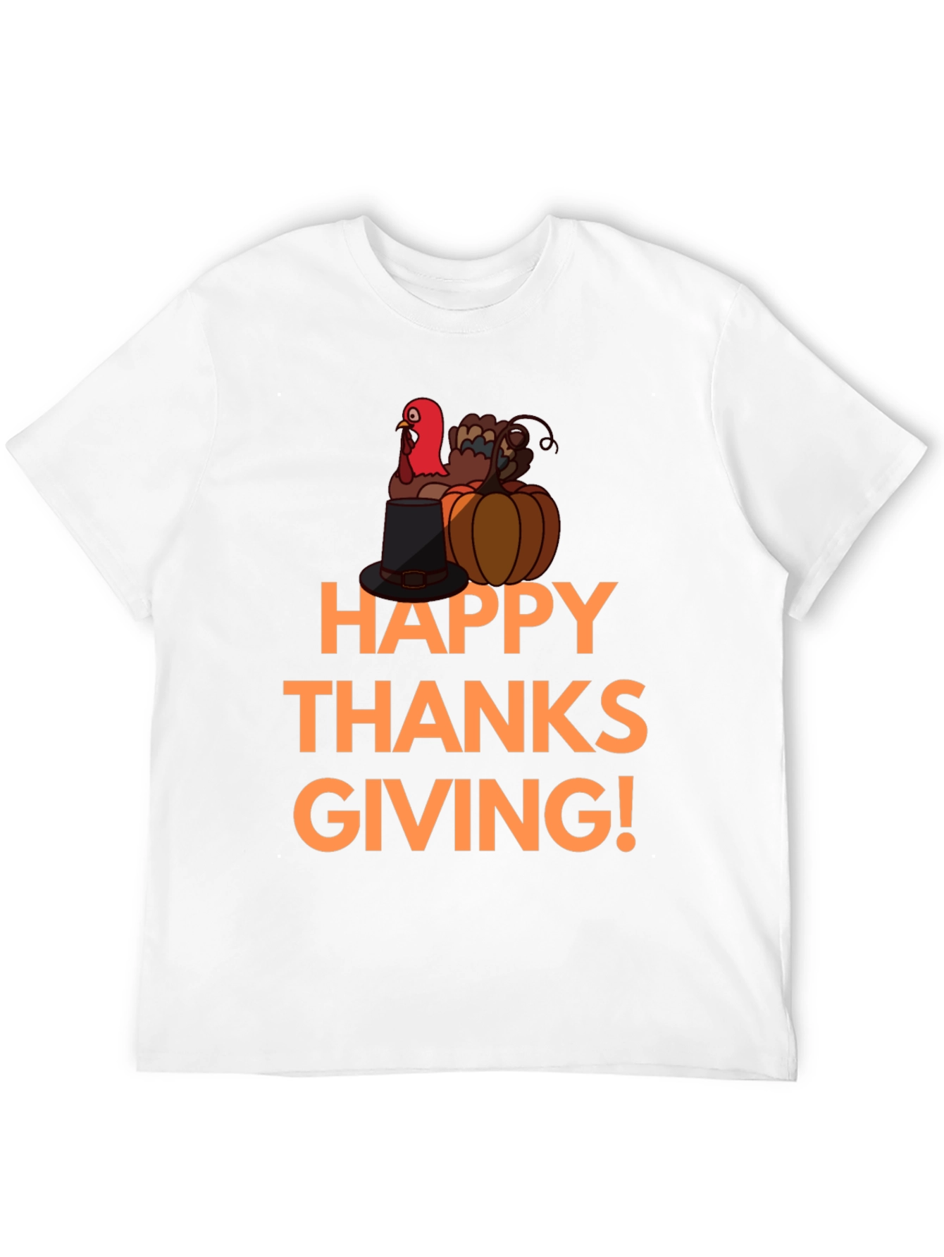 Happy Thanksgiving Turkey Graphic T-Shirt