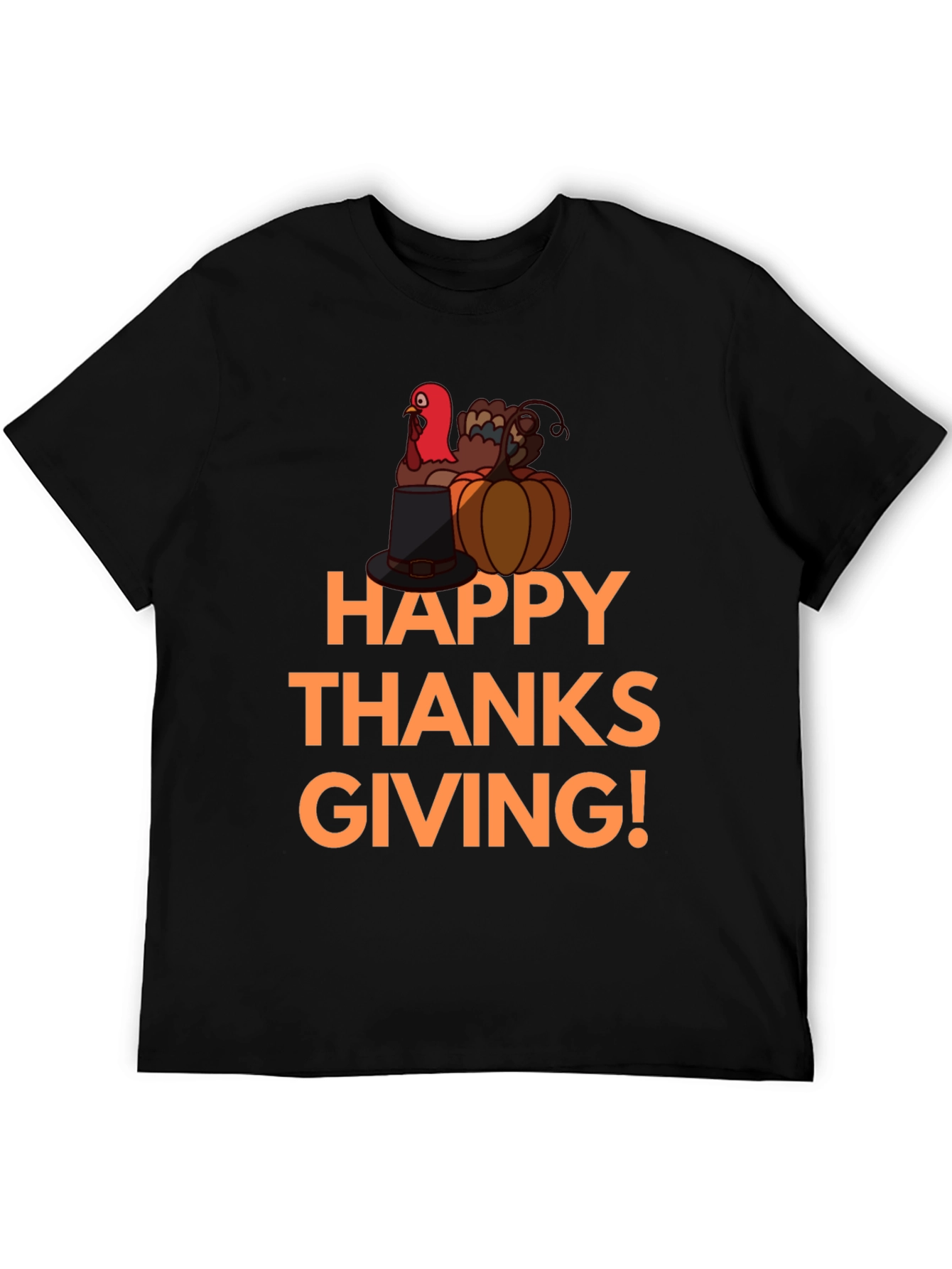 Happy Thanksgiving Turkey Graphic T-Shirt