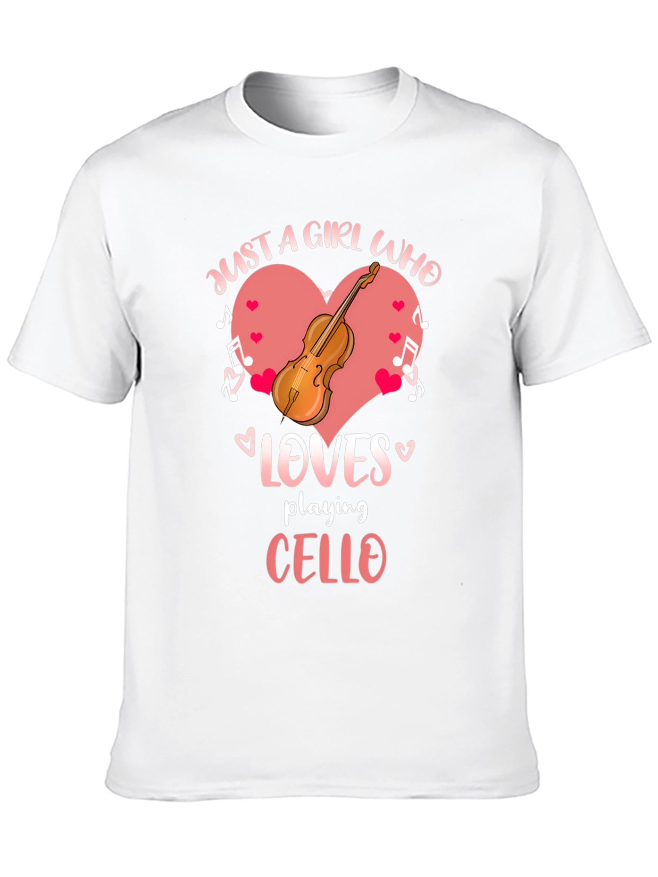 Just a Girl Who Loves Cello Graphic Tee
