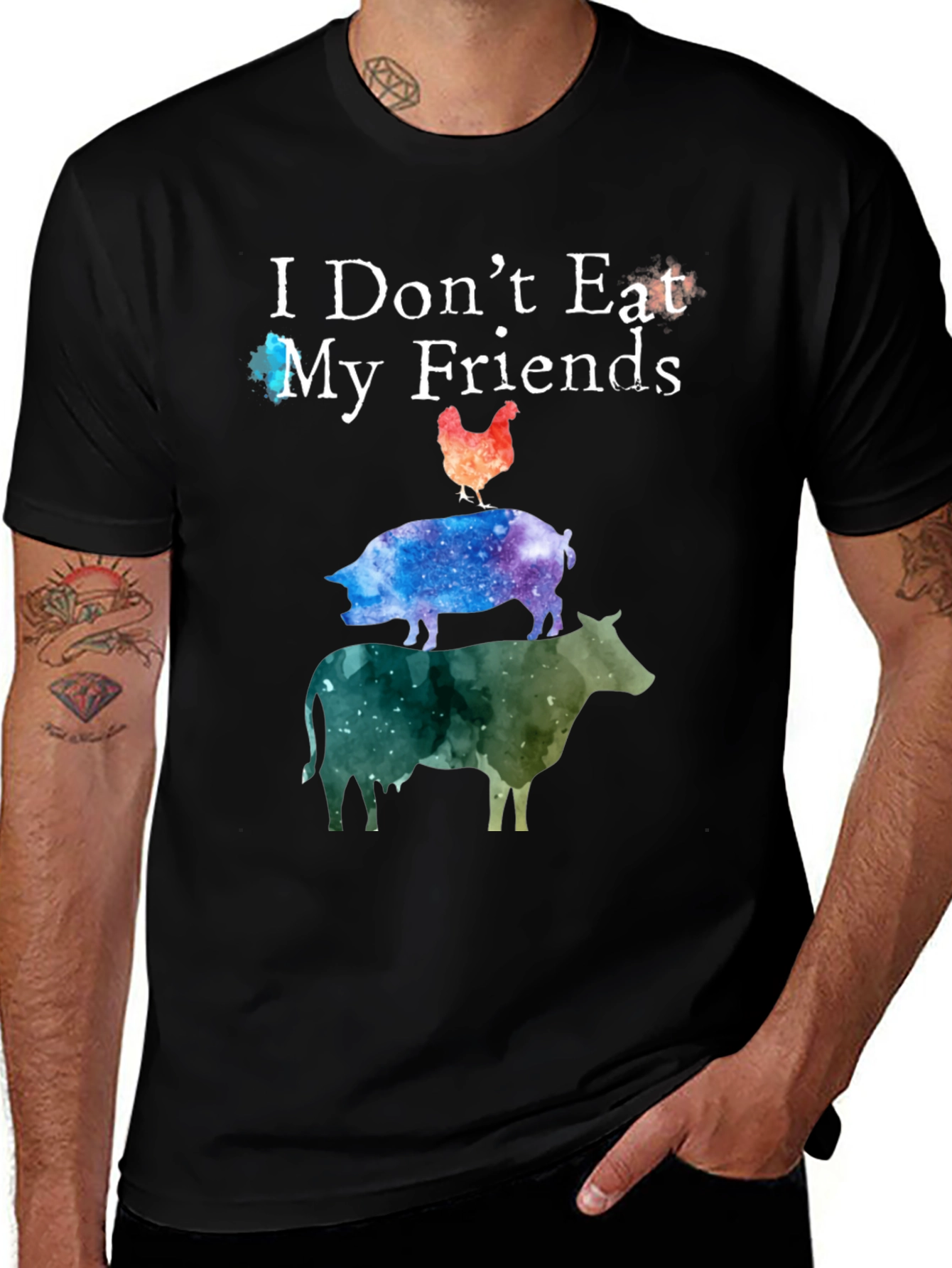 Vegan T-Shirt - I Dont Eat My Friends