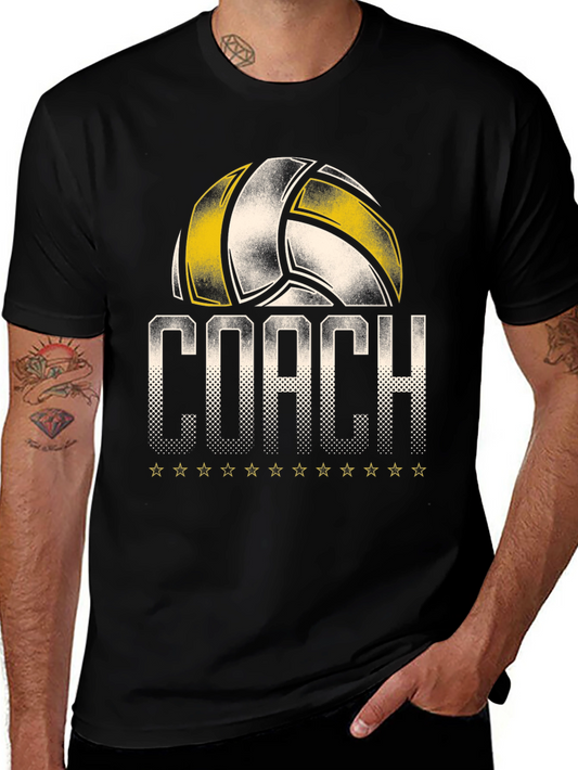 Volleyball Coach Graphic T-Shirt