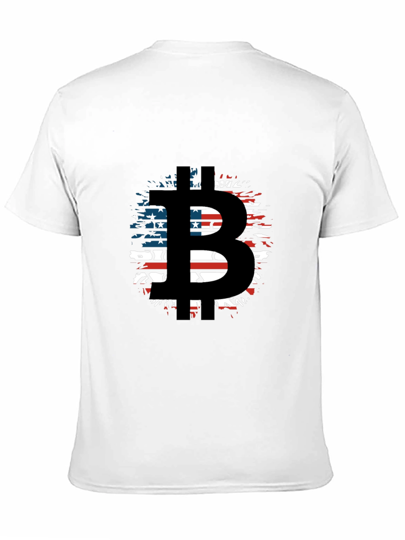 Bitcoin American Flag T-Shirt - Crypto Design