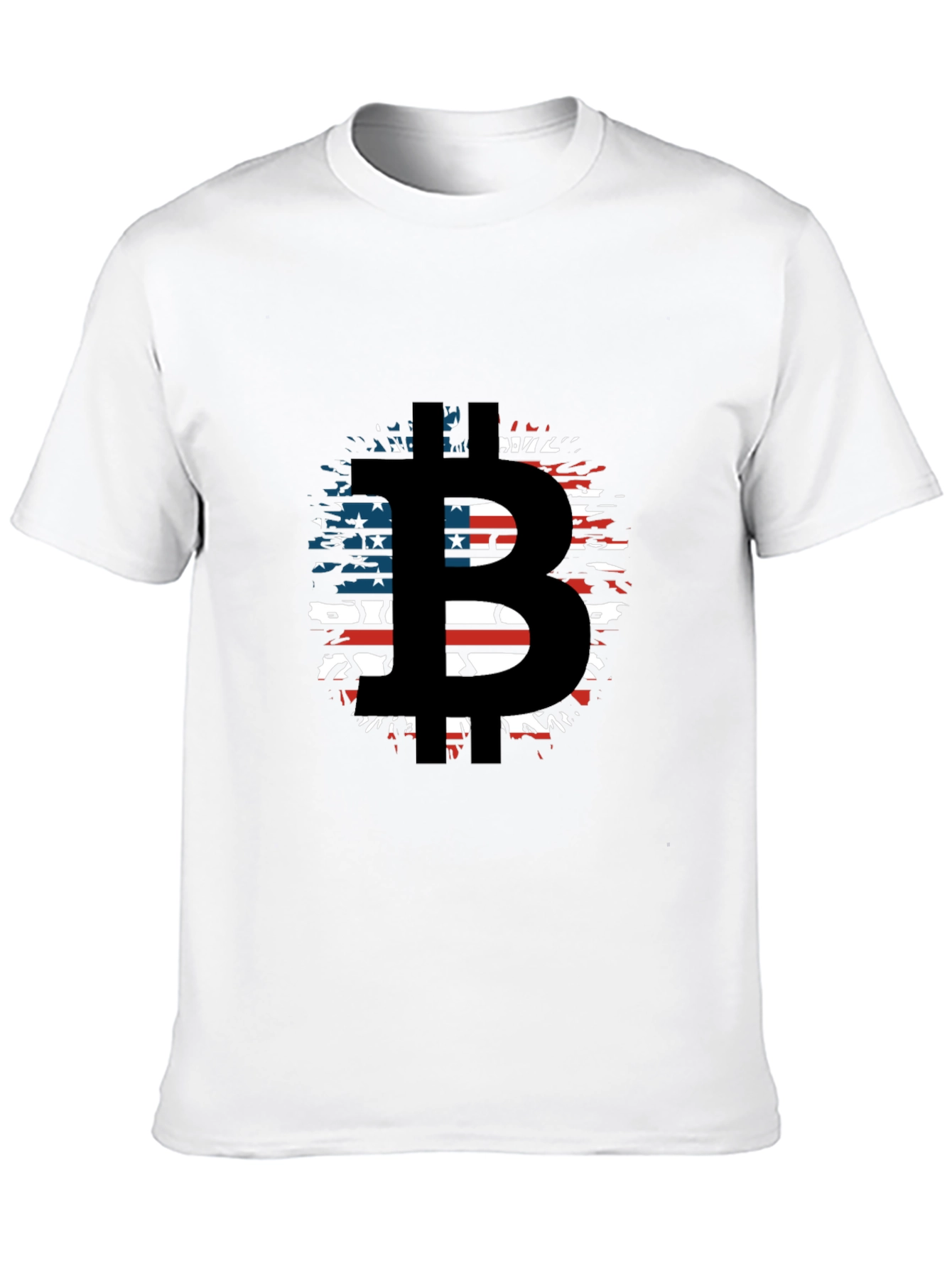 Bitcoin American Flag T-Shirt - Crypto Design