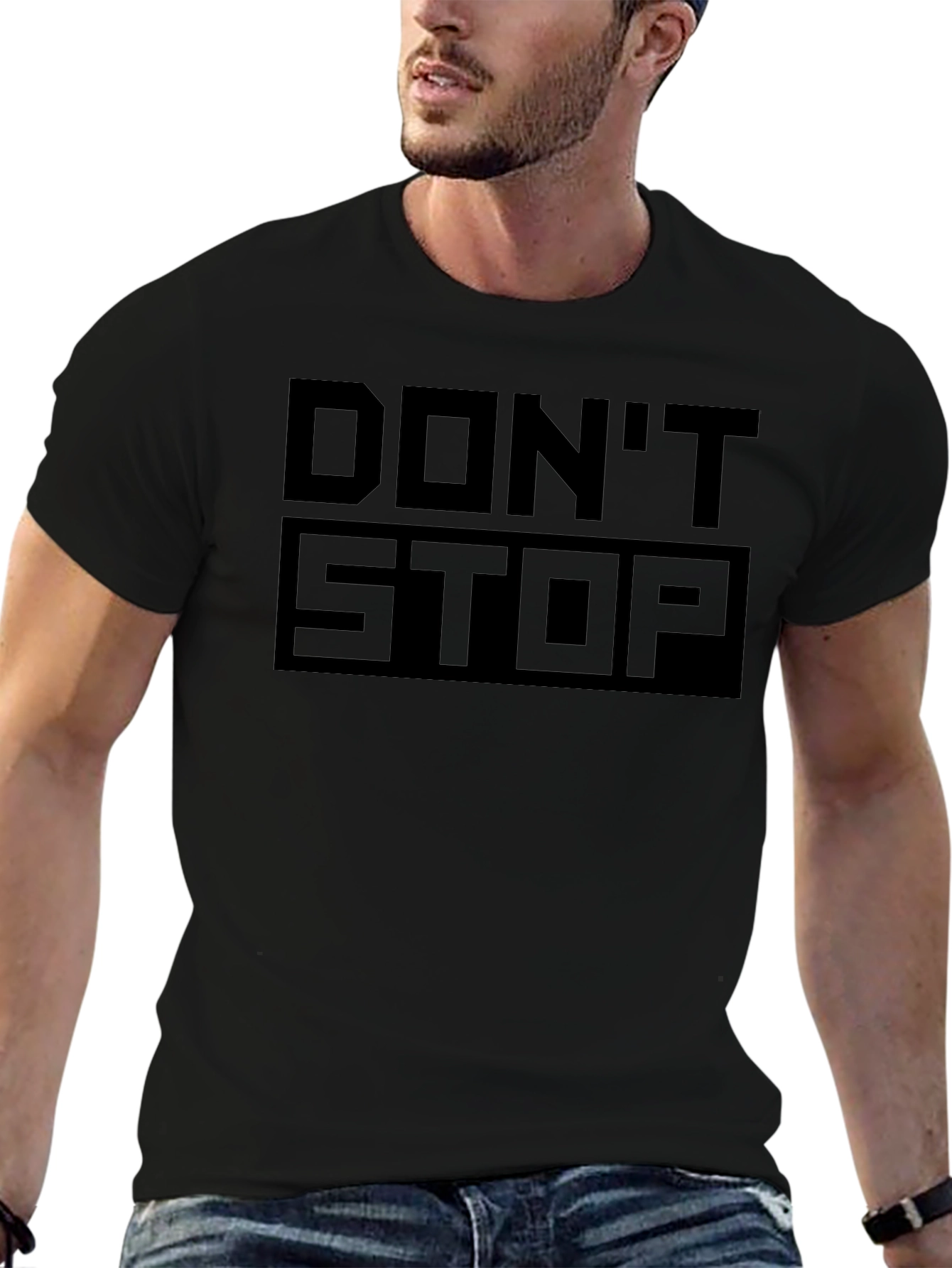 Dont Stop Black Graphic Tee