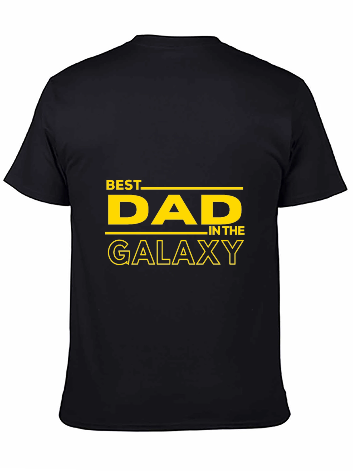 Best Dad in the Galaxy Black T-Shirt