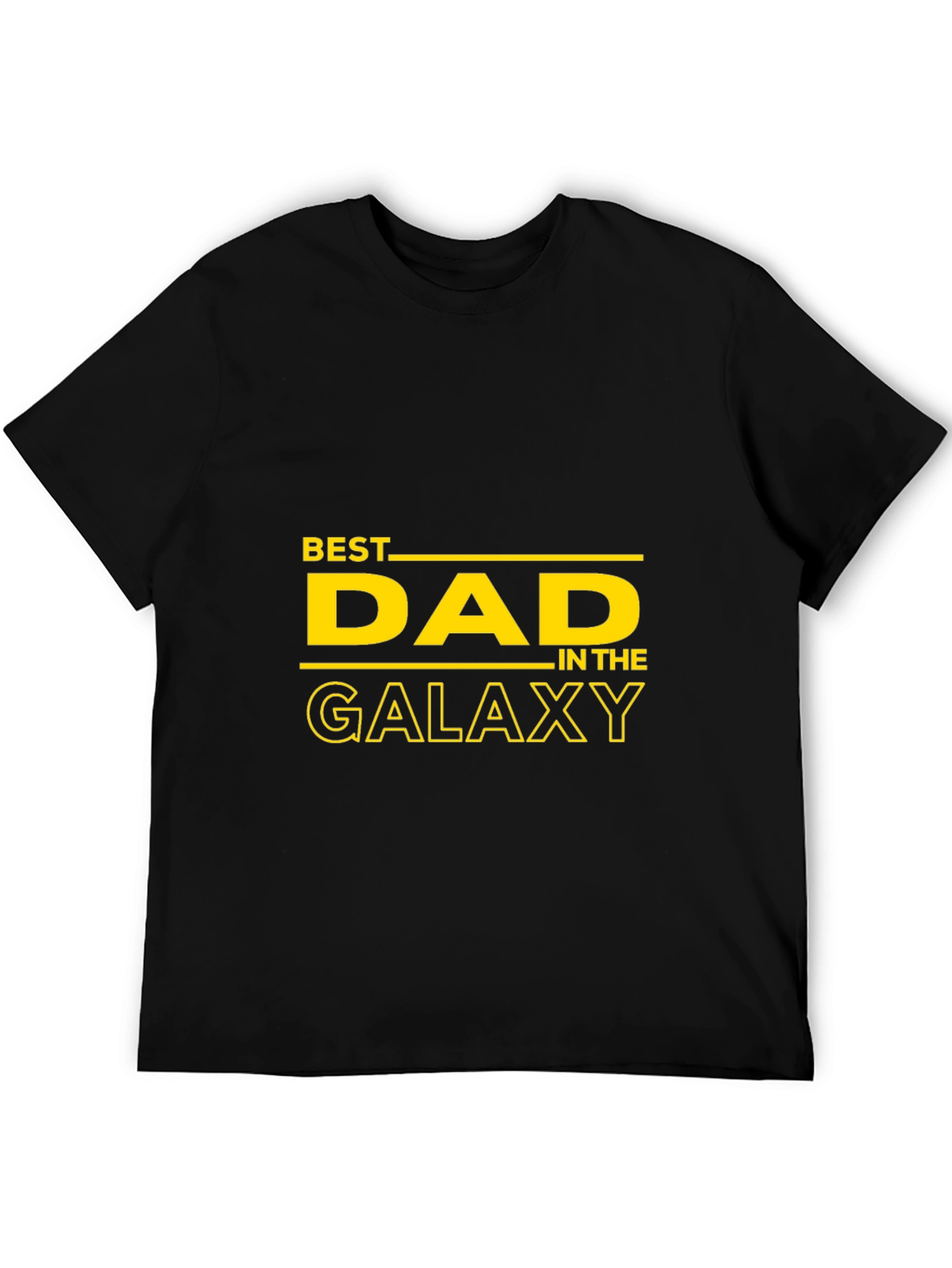 Best Dad in the Galaxy Black T-Shirt