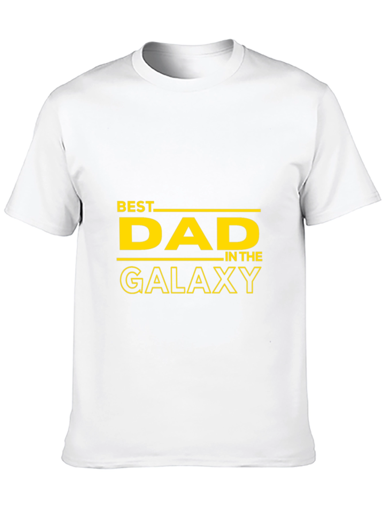 Best Dad in the Galaxy Black T-Shirt