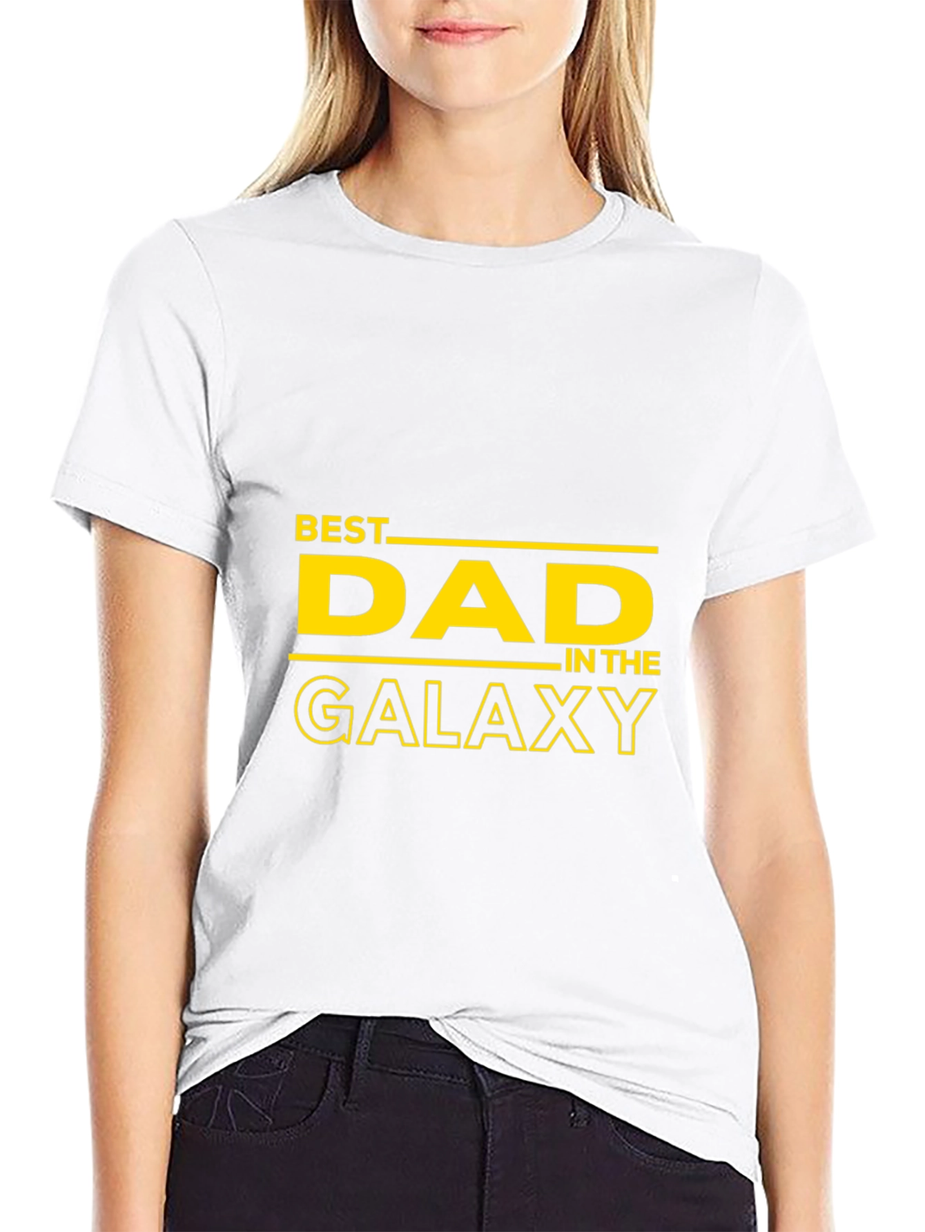 Best Dad in the Galaxy Black T-Shirt