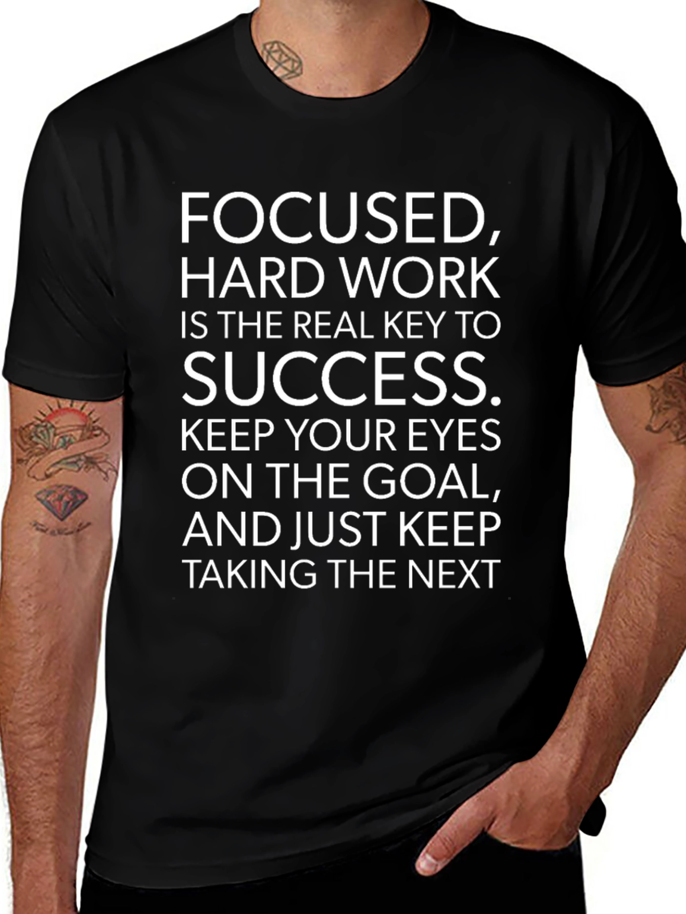 Motivational Focused Hard Work Success T-Shirt