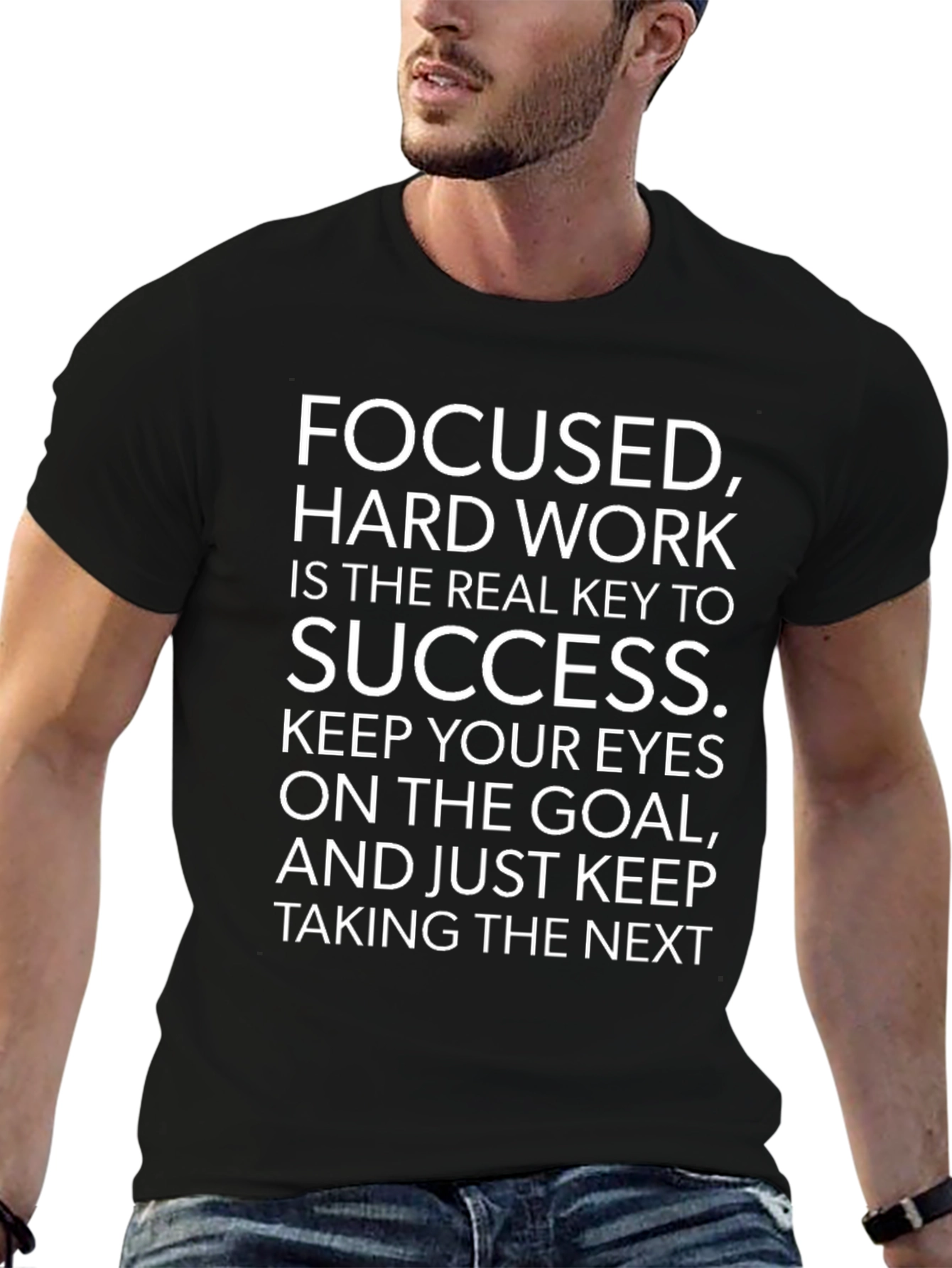 Motivational Focused Hard Work Success T-Shirt