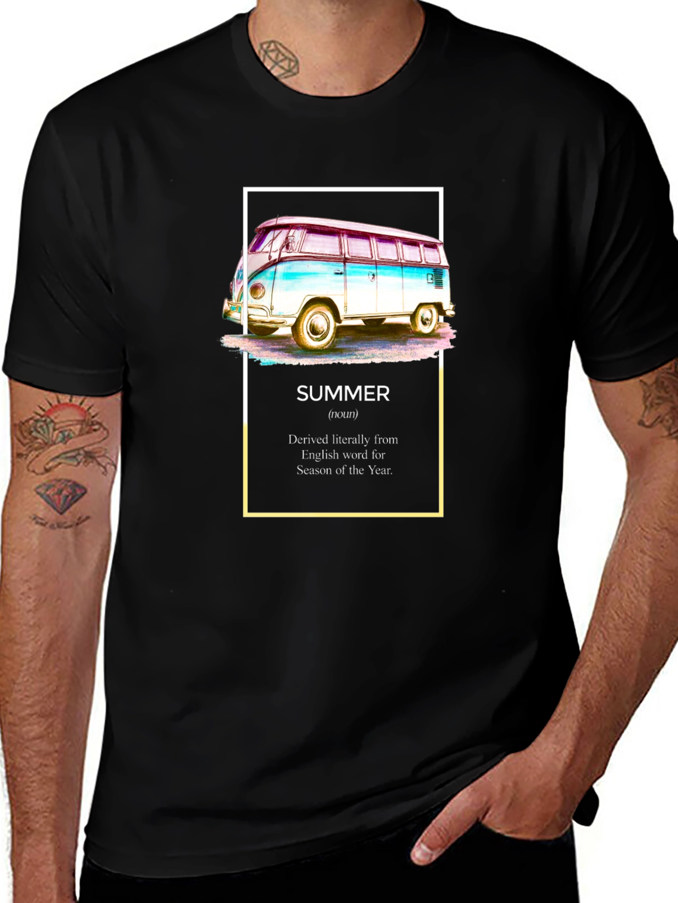 Summer Van T-Shirt - Retro Road Trip Vibes