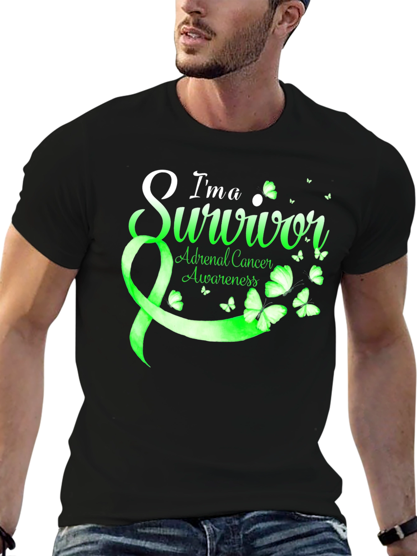 Adrenal Cancer Awareness Survivor T-Shirt