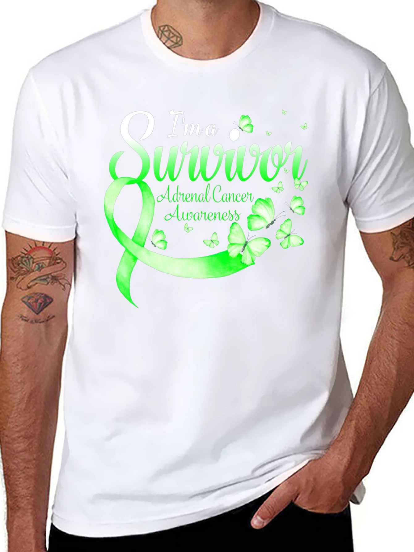 Adrenal Cancer Awareness Survivor T-Shirt