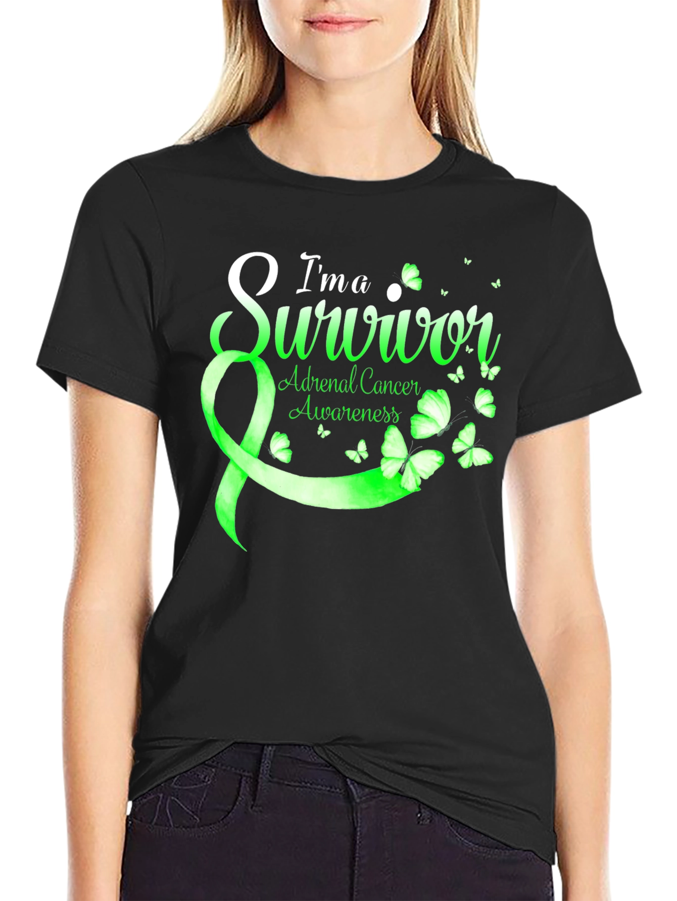 Adrenal Cancer Awareness Survivor T-Shirt