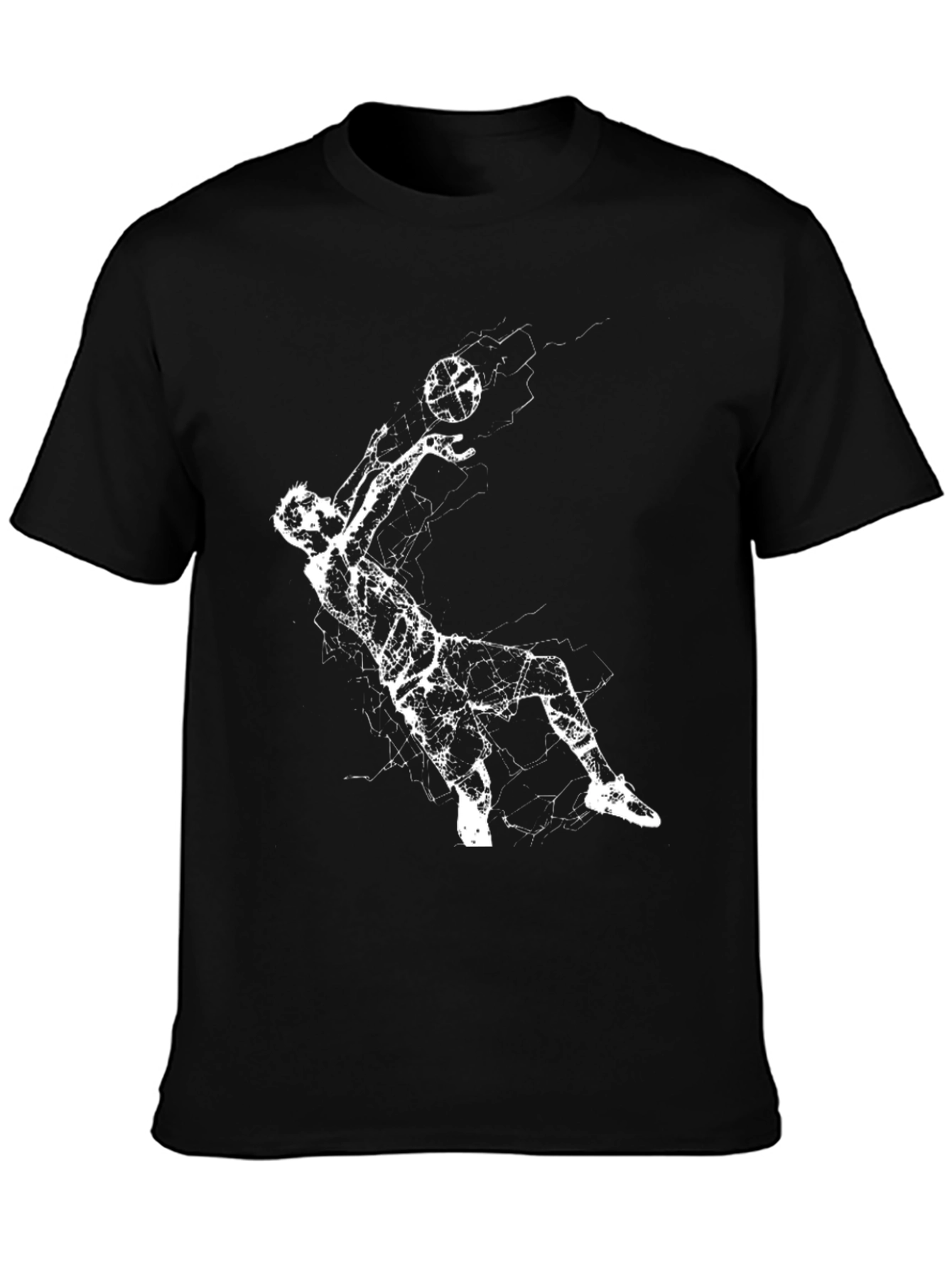 Abstract Volleyball Player T-Shirt
