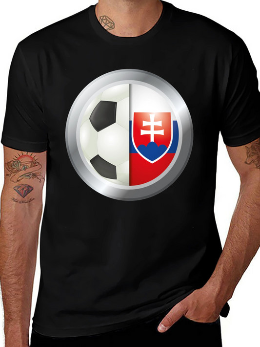 Slovakia Soccer Flag T-Shirt