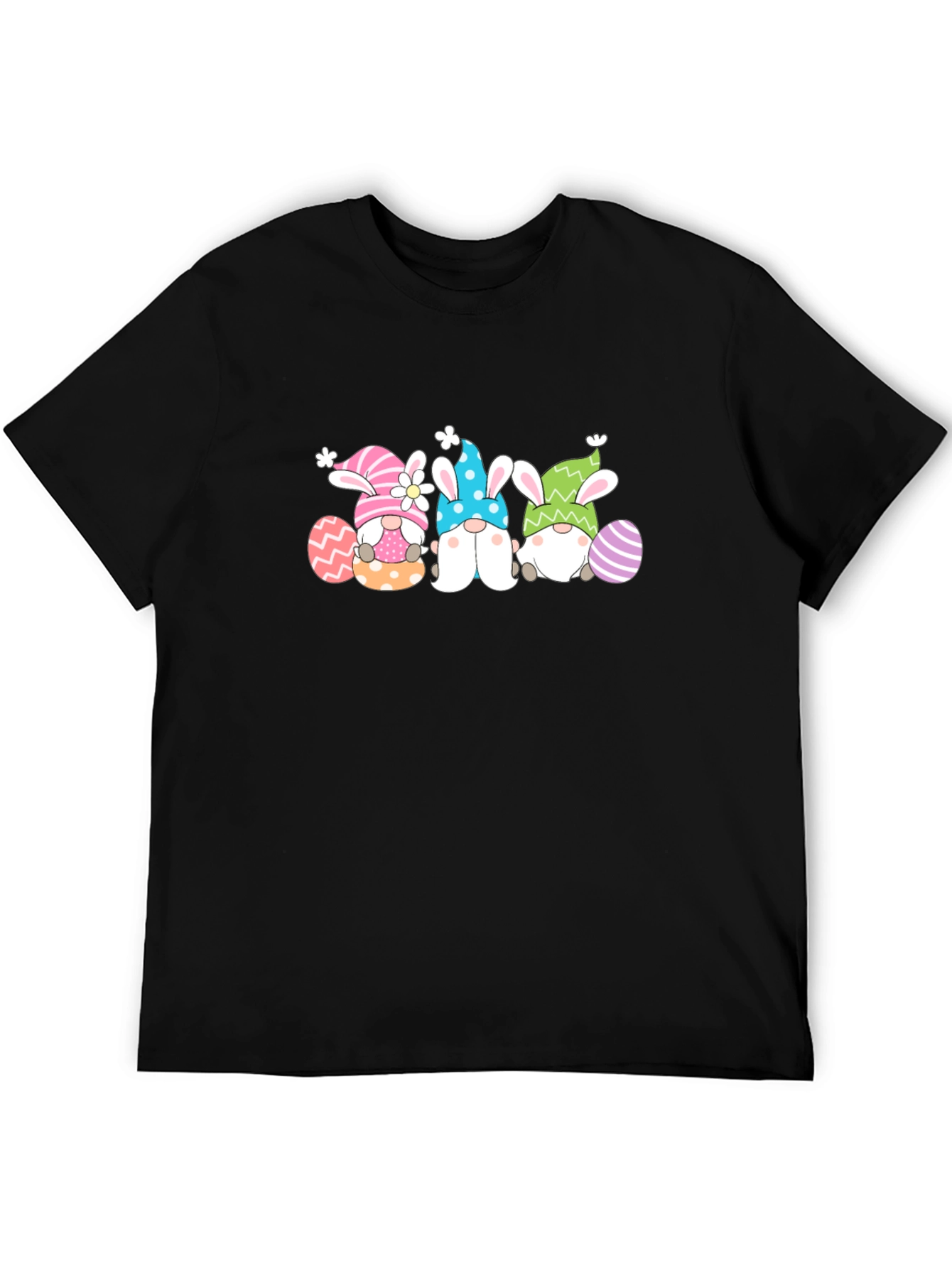 Easter Gnomes Graphic Tee - Black