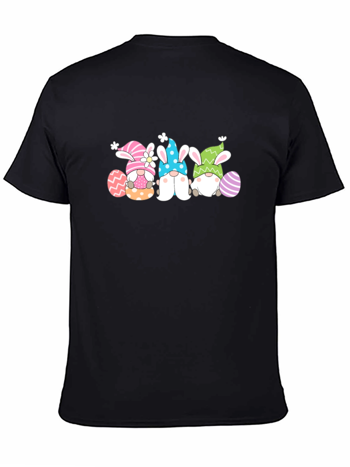 Easter Gnomes Graphic Tee - Black