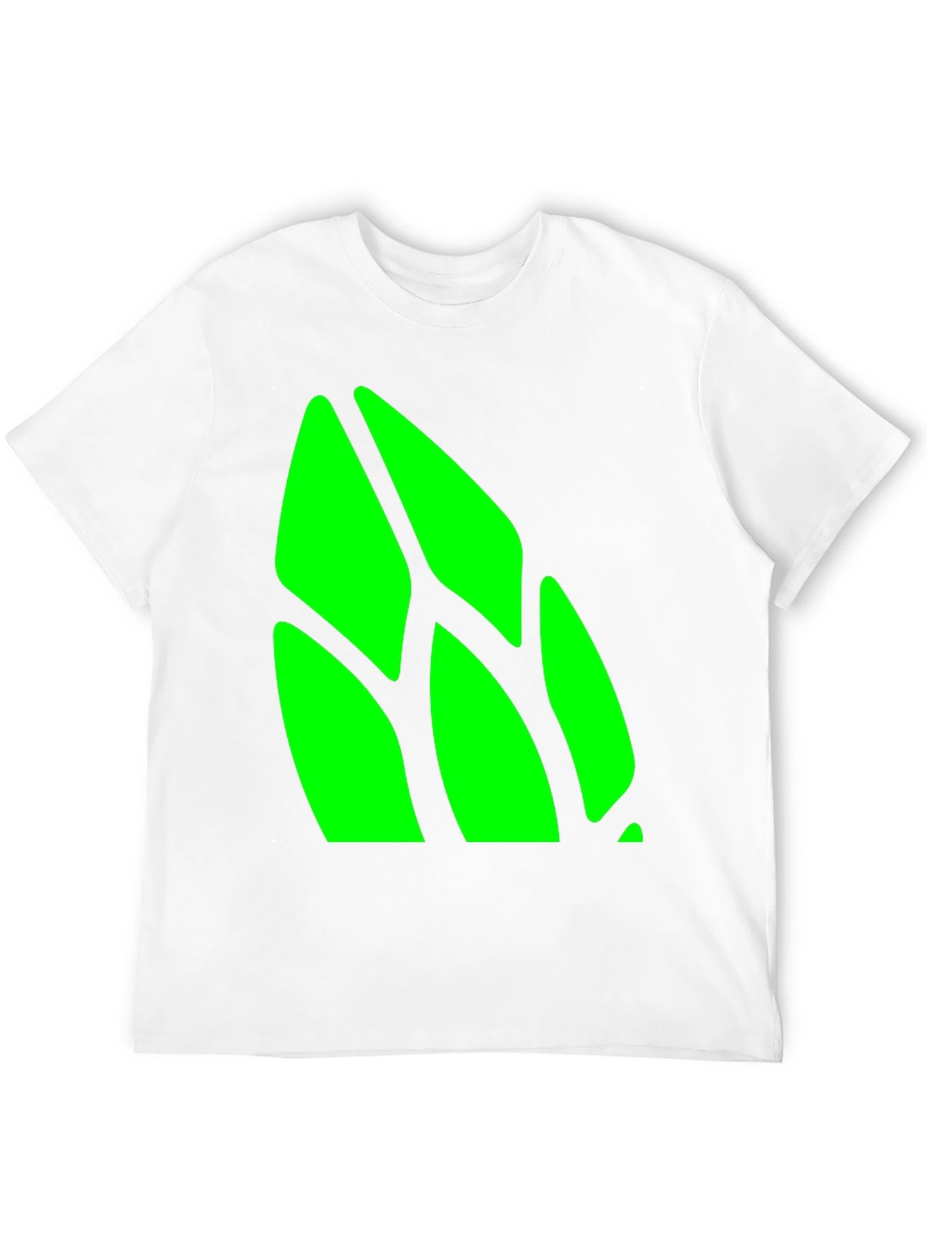 Abstract Green Design Black T-Shirt