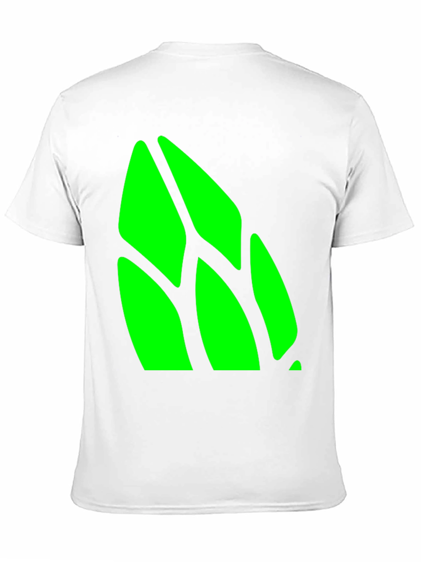 Abstract Green Design Black T-Shirt