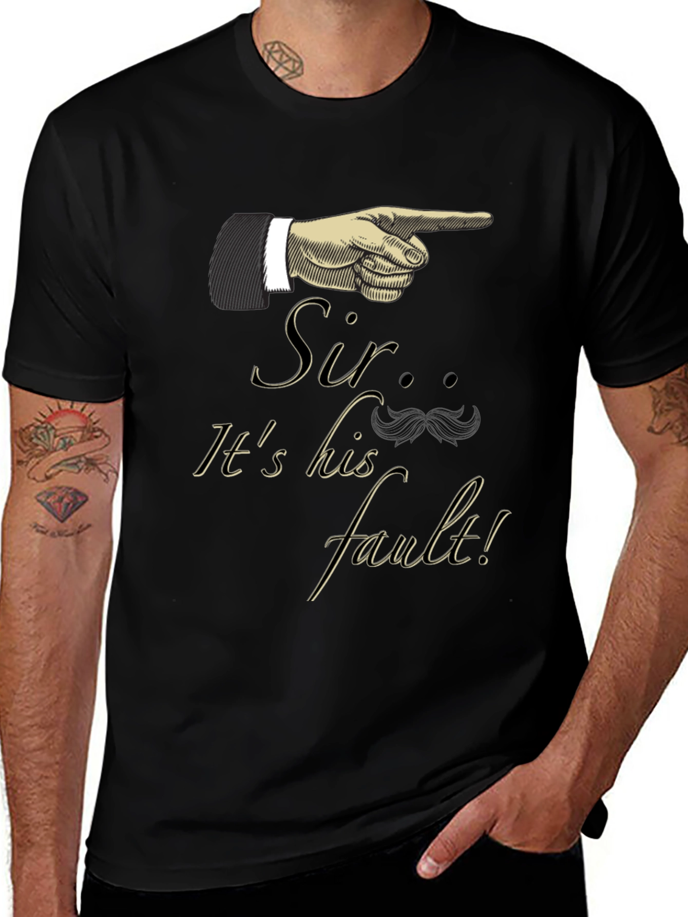 Sir Its His Fault! Graphic Tee