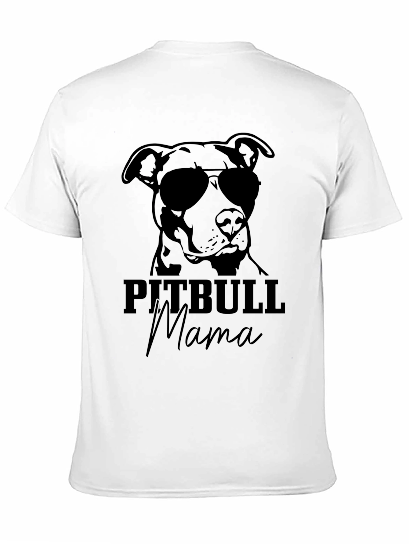 Pitbull Mama Black T-Shirt
